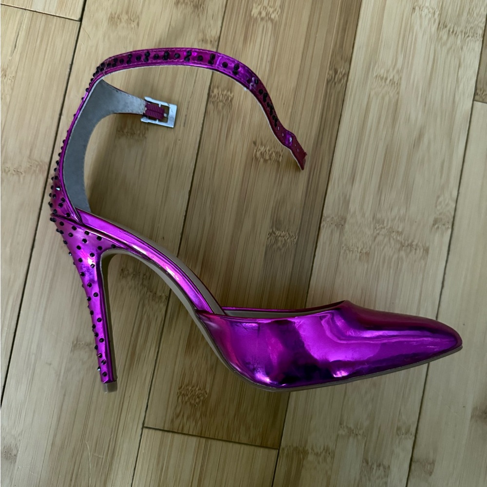 Charles david pink rhinestone Stiletto Heels
